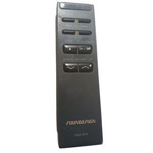 Soundesign 928A REM CD Player Remote Control Black Replacement Unit 1990s Stereo